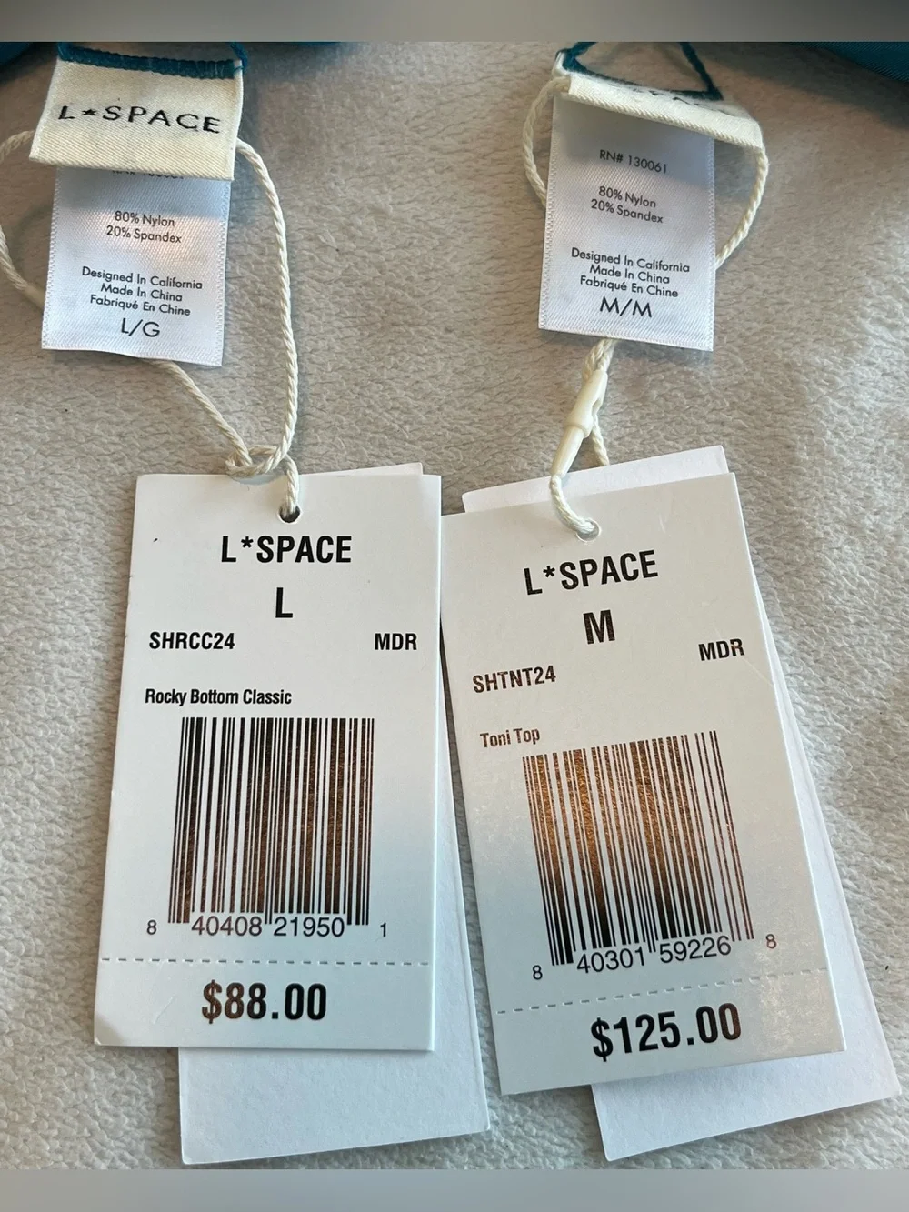 L*Space Bikini Set Toni Top & Rocky Classic Bottom Medium/Large